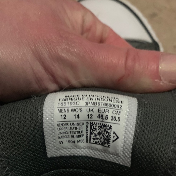 Converse Men's Dark Gray Sneakers - Picture 6 of 6